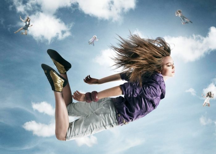 Flying girl