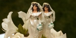 Same-sex wedding cake